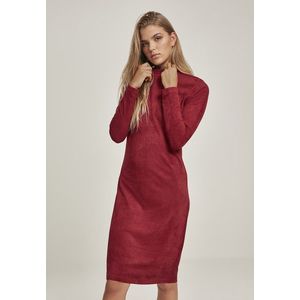 Urban Classics Ladies Peached Rib Dress LS burgundy - XS vyobraziť