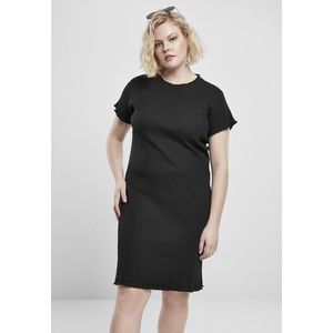 Urban Classics Ladies Rib Tee Dress black - 5XL vyobraziť