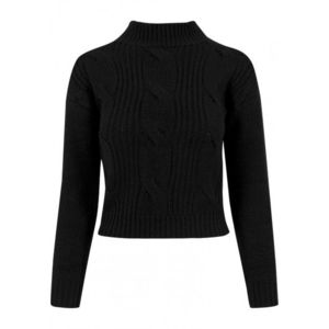 Urban Classics Ladies Short Turtleneck Sweater black - M vyobraziť