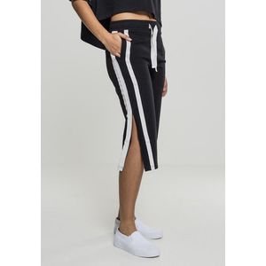 Urban Classics Ladies Taped Terry Culotte black/white - S vyobraziť