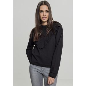 Urban Classics Ladies Terry Volant Crew black - XS vyobraziť