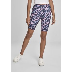 Urban Classics Ladies Tie Dye Cycling Shorts darkshadow/pink - XS vyobraziť