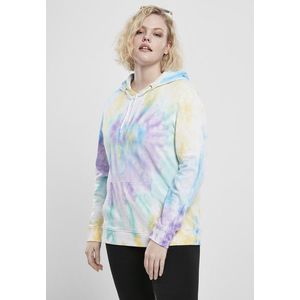 Urban Classics Ladies Tie Dye Hoody pastel - 3XL vyobraziť