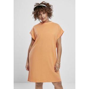 Urban Classics Ladies Turtle Extended Shoulder Dress papaya - XS vyobraziť