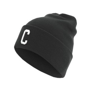 Urban Classics Letter Cuff Knit Beanie C - UNI vyobraziť