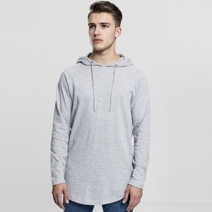 Pánska mikina Urban Classics Long Shaped Terry Hoody grey - M vyobraziť