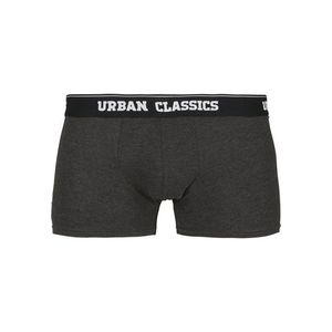 Urban Classics Men Boxer Shorts Double Pack black/charcoal - S vyobraziť