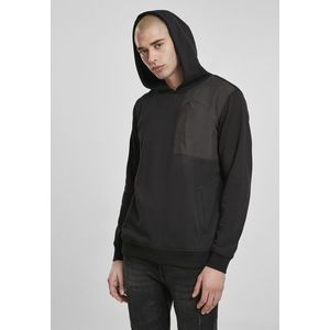 Urban Classics Military Shoulder Pocket Hoodie black - M vyobraziť