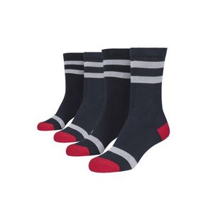 Urban Classics Multicolor Socks 2-Pack navy/white/fire red - 43–46 vyobraziť