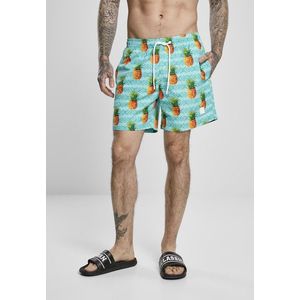 Urban Classics Pattern Swim Shorts pineapple aop - S vyobraziť