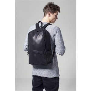 Urban Classics Perforated Leather Imitation Backpack black - UNI vyobraziť
