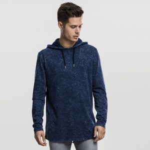 Pánska mikina Urban Classics Random Wash Hoody indigo - S vyobraziť