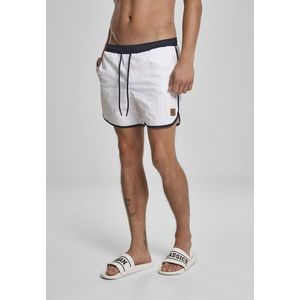 Urban Classics Retro Swimshorts white/navy - M vyobraziť