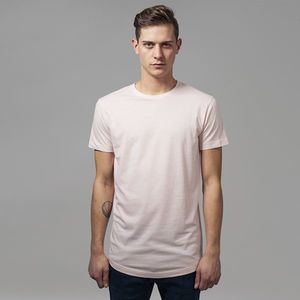 Pánske tričko Urban Classics Shaped Long Tee pink - S vyobraziť
