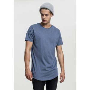 Tričko Urban Classics Shaped Melange Long Tee stone blue - M vyobraziť