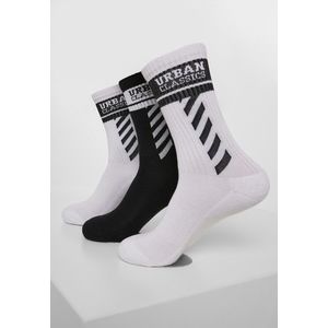 Urban Classics Sporty Logo Socks 3-Pack white/black/white - 35–38 vyobraziť