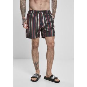 Urban Classics Stripe Swim Shorts midnightnavy - S vyobraziť