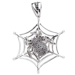 Iced Out 925 Iced Out Sterling Silver Pendant - SPIDER - Uni / strieborná vyobraziť