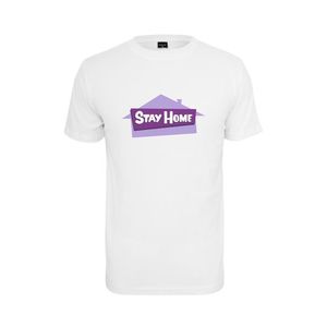 Mister Tee Stay Home Tee white - L vyobraziť