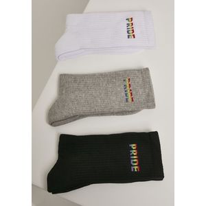 Mister Tee Pride Socks 3-Pack wht/gry/blk - 43-46 vyobraziť