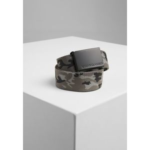 Urban Classics Canvas Belts grey camo/black - One Size vyobraziť