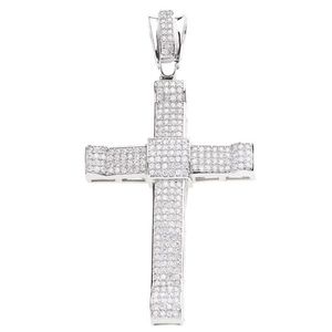 Iced Out 925 Iced Out Sterling Silver Cross - SURPRISE - Uni vyobraziť