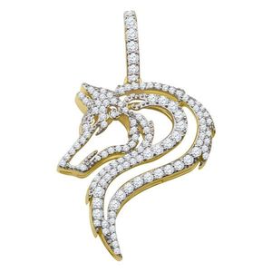 Iced Out 925 Sterling Silver Micro Pave Pendant - DRAGON gold - Uni vyobraziť