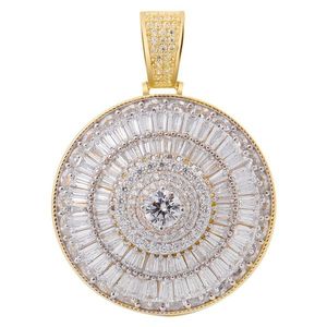 Iced Out 925 Sterling Silver Micro Pave Pendant - CZ SPINNER gold - Uni vyobraziť