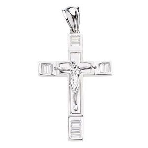 Iced Out 925 Iced Out Sterling Silver Cross - BLISS - Uni vyobraziť