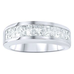 Iced Out Sterling 925 Silver Ring - Invisible Cirkonia Channel Set - 10 vyobraziť