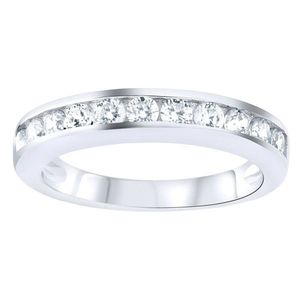 Iced Out Sterling 925 Silver Pave Ring - CZ BAND - 10 vyobraziť