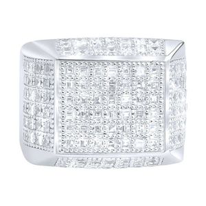 Iced Out Sterling 925 Silver Pave Ring - ARTS - 10 vyobraziť