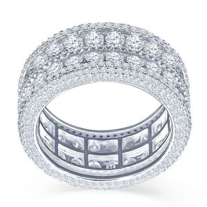 Iced Out Sterling 925er Silber Micro Pave Ring - WINSOME - 10 vyobraziť