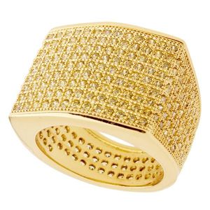 Iced Out Bling Micro Pave Ring - BLOCK gold - 11 vyobraziť