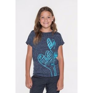 Dievčenské tričko s krátkym rukávom Sam modrá tmavá 116 vyobraziť