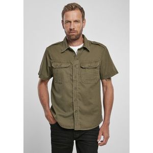 Urban Classics Brandit Vintage Shirt shortsleeve olive - 6XL vyobraziť