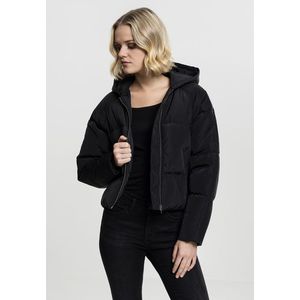 Urban Classics Ladies Hooded Oversized Puffer Jacket black - L vyobraziť