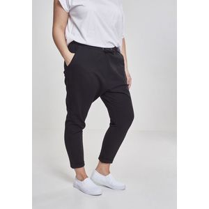 Urban Classics Ladies Open Edge Terry Turn Up Pants black - XS vyobraziť