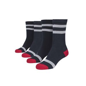 Urban Classics Multicolor Socks 2-Pack navy/white/fire red - 43-46 vyobraziť
