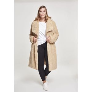 Urban Classics Ladies Soft Sherpa Coat darksand - 3XL vyobraziť
