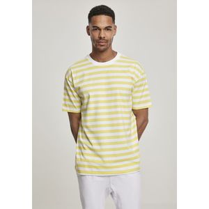 Urban Classics Oversized Yarn Dyed Bold Stripe Tee yellow/white - L vyobraziť