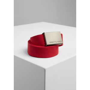 Urban Classics Canvas Belts red - One Size vyobraziť
