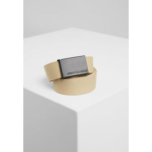 Urban Classics Canvas Belts beige/black - One Size vyobraziť