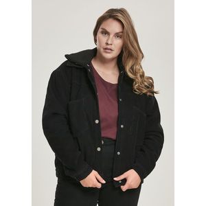 Urban Classics Ladies Oversized Corduroy Sherpa Jacket black/black - 3XL vyobraziť