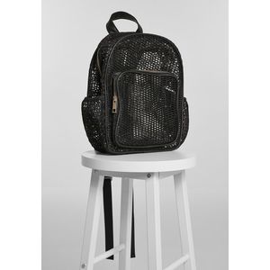 Urban Classics Lady Backpack Mesh Transparent black - One Size vyobraziť