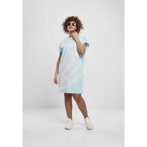 Urban Classics Ladies Tie Dye Dress aquablue - L vyobraziť