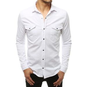 Košeľa s dlhým rukávom v bielej farbe vyobraziť
