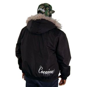 Zimná bunda Cocaine Life Basic Logo Winter Jacket Black - 2XL vyobraziť