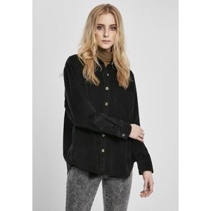 Urban Classics Ladies Corduroy Oversized Shirt black - 3XL vyobraziť