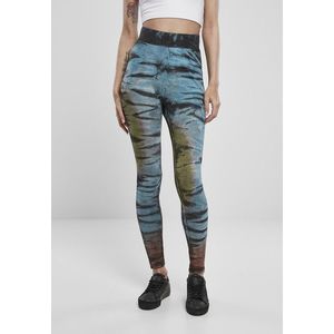 Urban Classics Ladies Cotton Tie Dye High Waist Leggings black - S vyobraziť